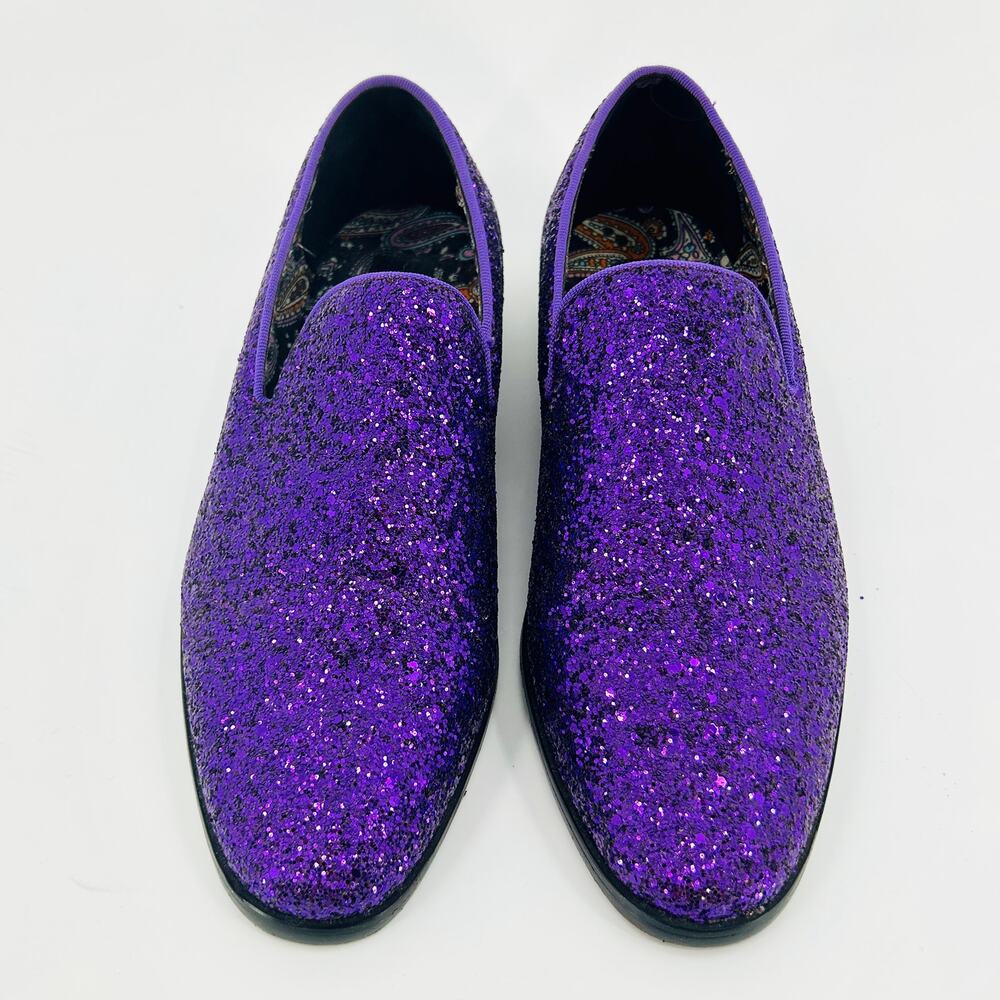 ENZO PURPLE GLITTER SHOES - Picture 3 of 9